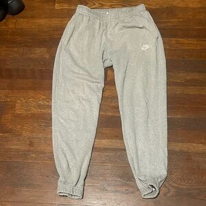 nike grey cuffed sweatpants